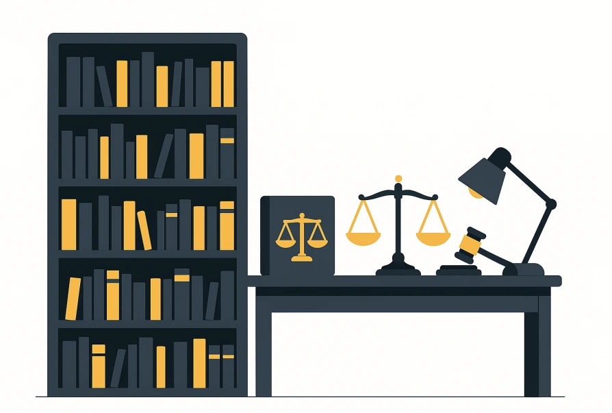 Legal resources and guides illustration